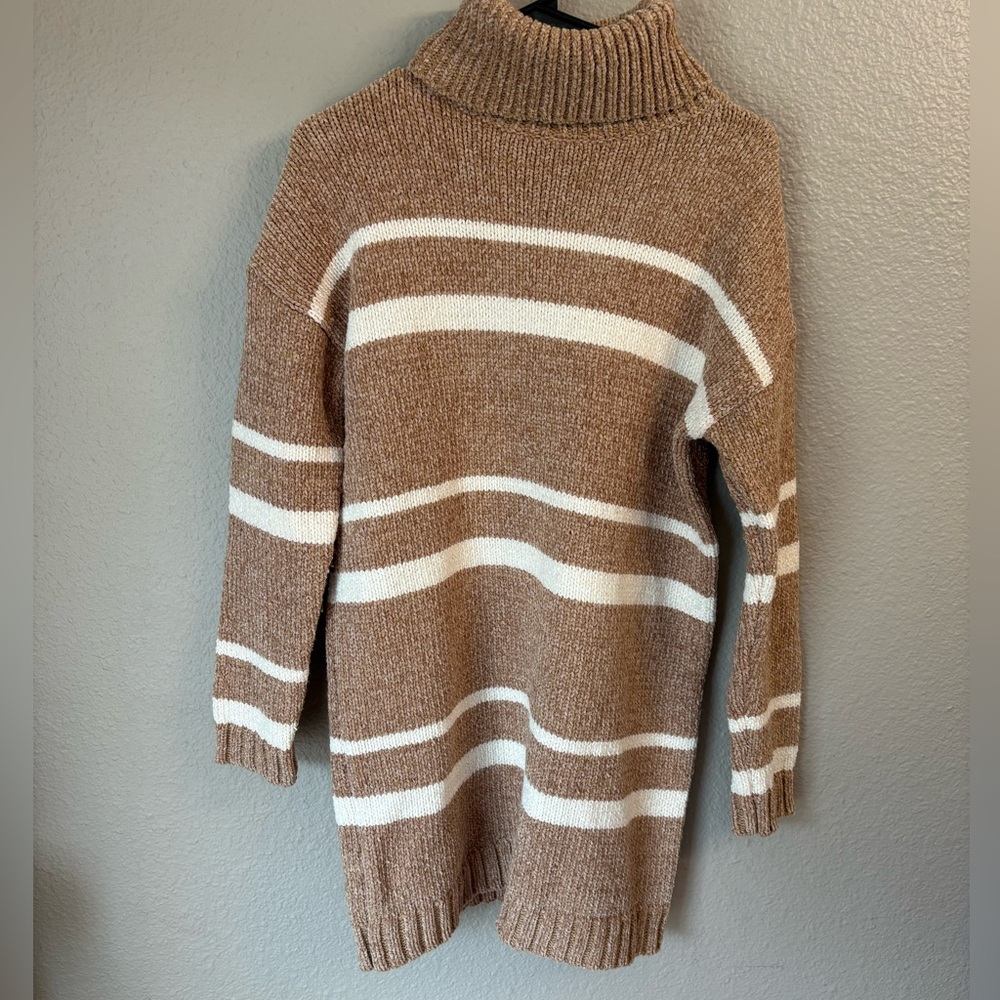 Lulu’s Striped Turtleneck Sweater Dress Size XS